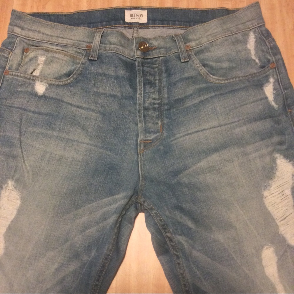 Hudson Dandy Slouchy Fit Jeans Light Wash 33 x 32